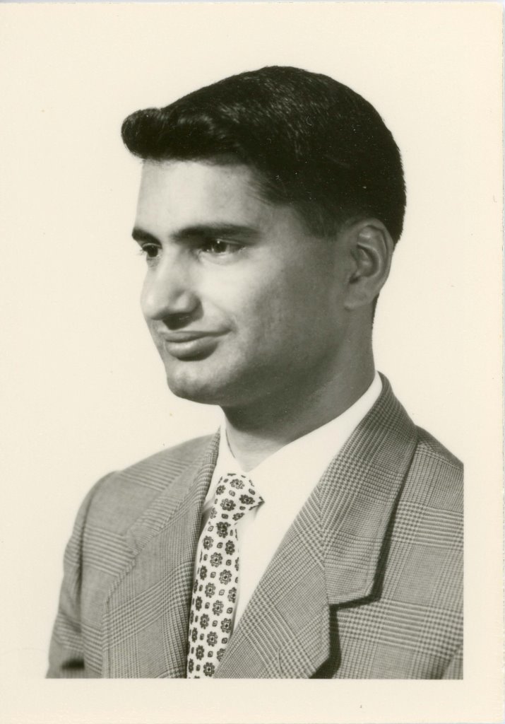 Gurdev Khush, Portait, Smiling, c Late 1950s. Courtesy of the Khush Family.