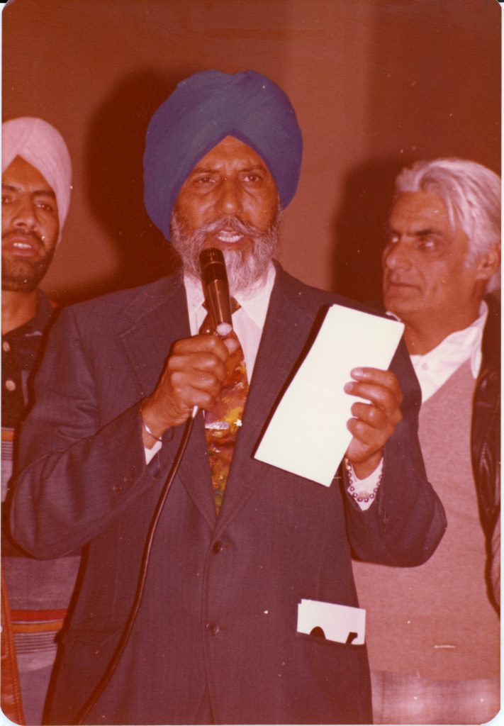 Hari Singh Everest Giving A Speech, Yuba City, Circa 1980s. Courtesy of the Everest Family.