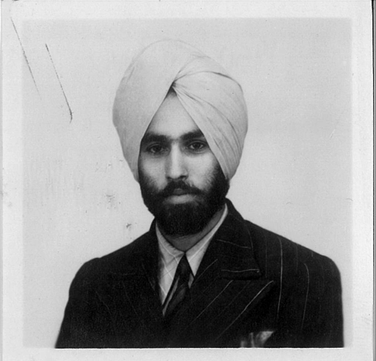Mehar Singh Tumber, Passport Photo, 1949
