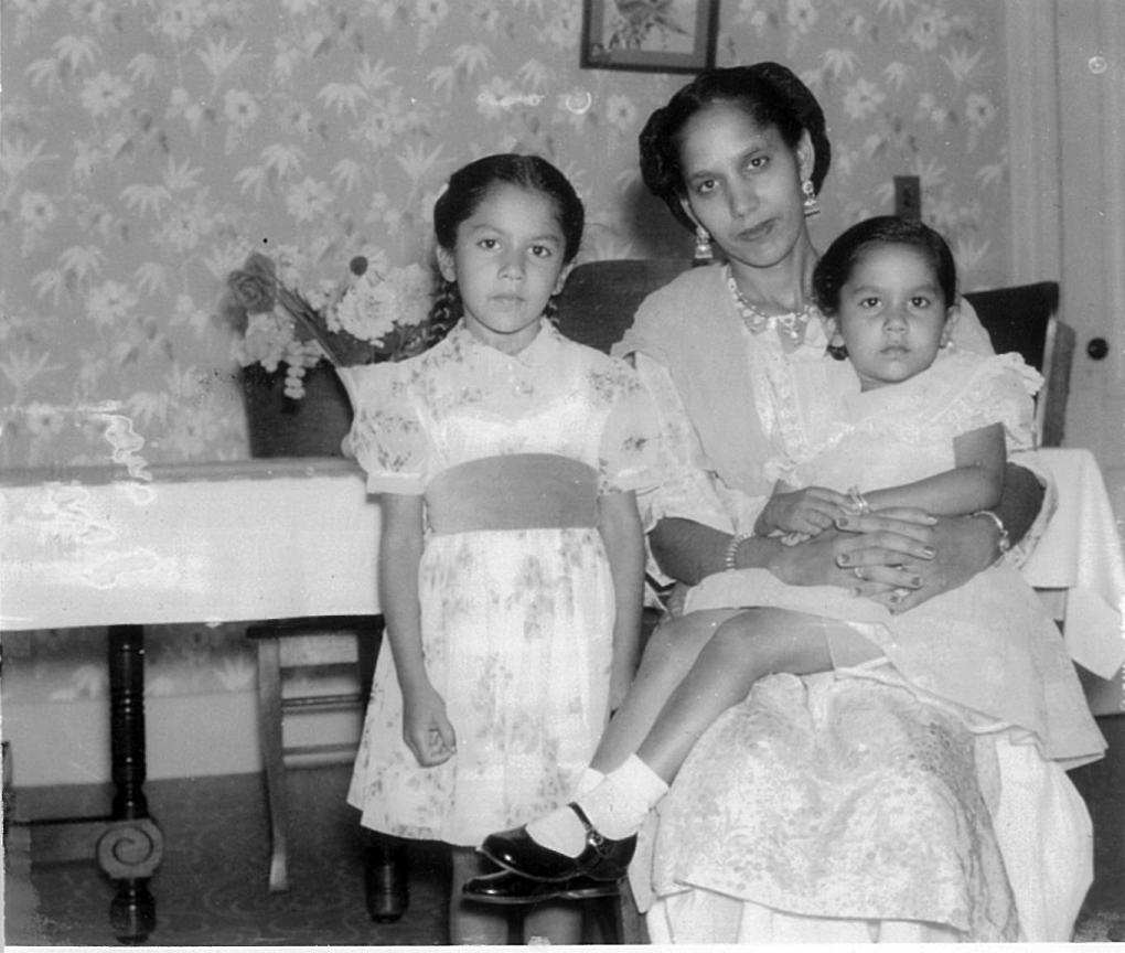 Surjit Kaur Tumber with Children, Circa 1950s