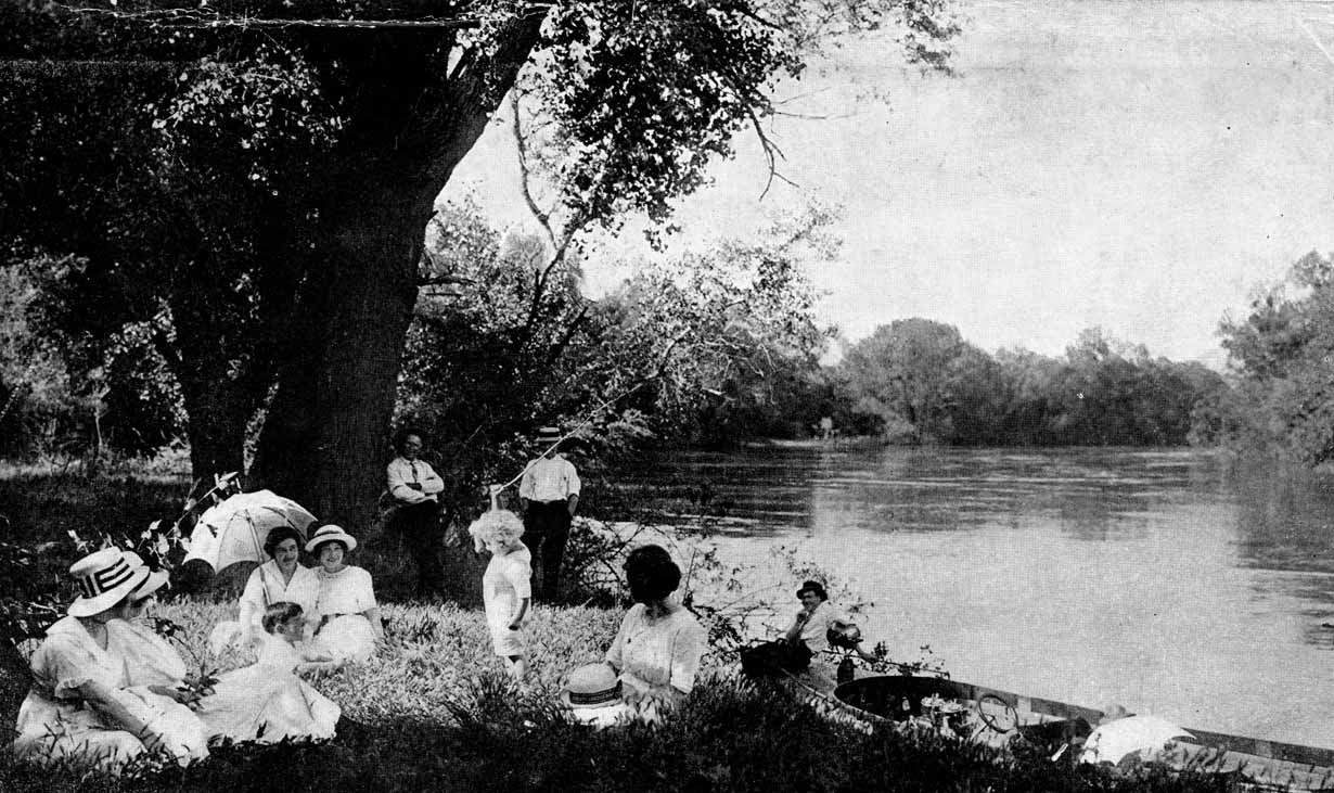 Picnic on the Feather River, 1927. Courtesy of the Community Memorial Museum of Sutter County.