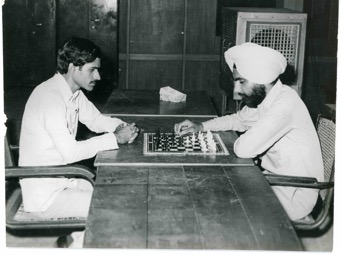 Inter-College Chess Match, Punjab, 1983.  Courtesy of the Kang Family.