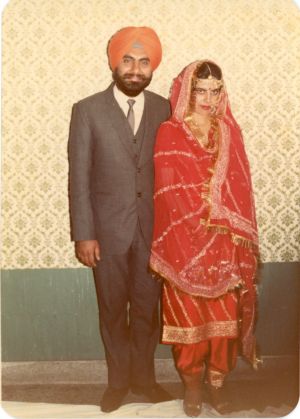Wedding Photo, Punjab, 1986. Courtesy of the Kang Family.