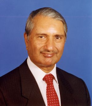 Dr. Gurdev Khush Portrait, c 2000. Courtesy of the Khush Family.