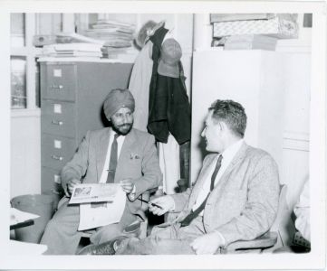 Hari Singh Everest, Stanford University, Lisle Fellowship Visit to Folsom Prison, Folsom, CA, December 1960.  Courtesy of the Everest Family.