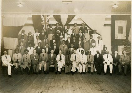 Group Photo, Fiji, 1945.  Courtesy of the Johl Family.