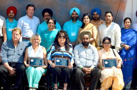 Honoring the Families Of Fallen Soldiers With Congressman Garamendi and Punjabi American Heritage Society Members, Yuba City, CA.  Courtesy of the Kang Family.