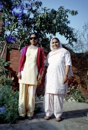 Jasbir Singh Kang's Sister and Mother, India, c 1970s.  Courtesy of the Kang Family.