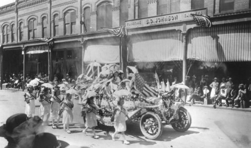 Marysville Fourth of July Parade.  Courtesy of the California State Library.
