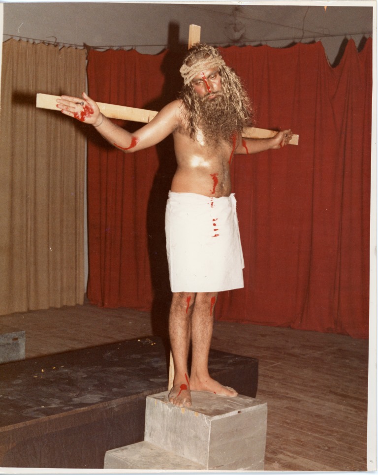 1984 Protest as Jesus on the Cross, Punjab 1984