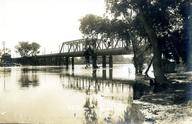 Feather River, Northern Electric Bridge.  Courtesy of the Community Memorial Museum of Sutter County