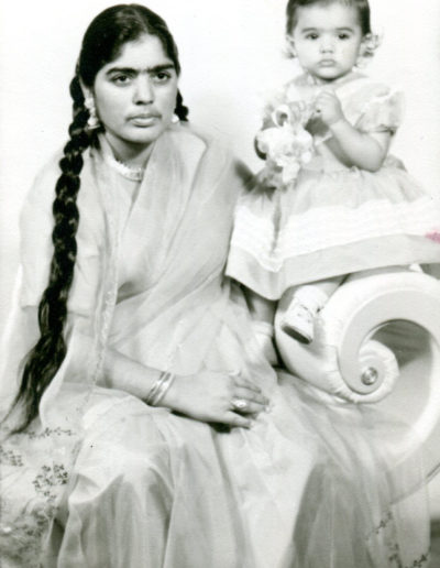 Harbhajan with daughter, Sukhbinder, Yuba City, 1961.