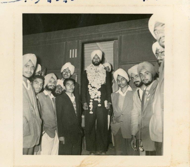 Khush’s Departure from Ludhiana, Punjab for England, 1955