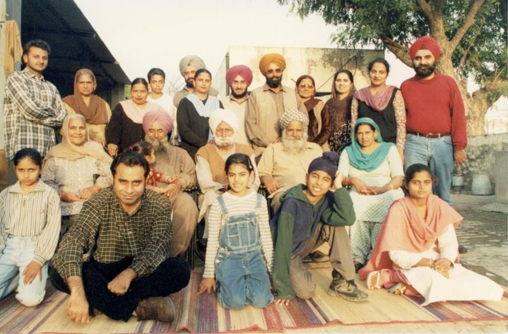 019 Family Photo—Twenty Two Family Members (JSK in Red on the Right), Punjab